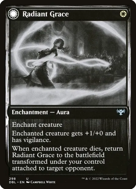 Radiant Grace // Radiant Restraints, Magic card DBL 298 — Innistrad: Double Feature set