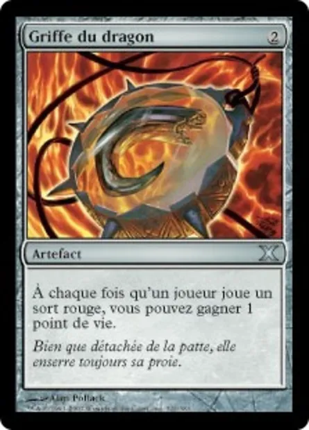 Griffe du dragon, carte Magic 10E 322 — extension Dixième édition