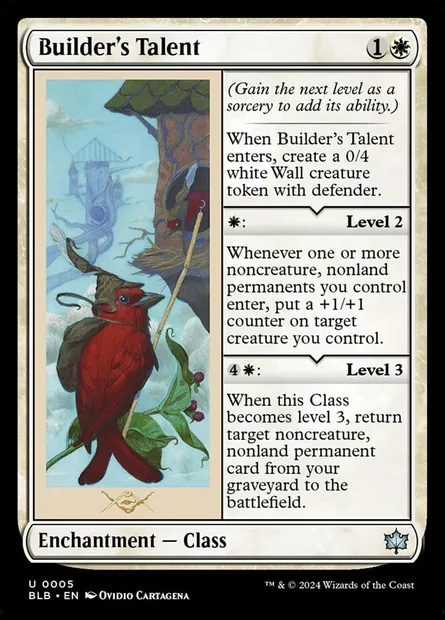 Builder's Talent, Magic card BLB 5 — Bloomburrow set