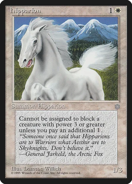 Hipparion, carte Magic ICE 31 — extension Ere Glaciaire