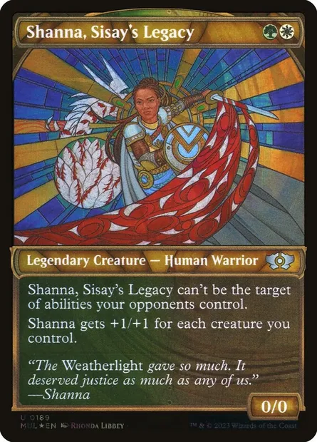 Shanna, héritage de Sissay, carte Magic MUL 189 — extension Multiverse Legends