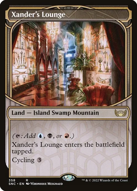 Xander's Lounge, Magic card SNC 358 — Streets of New Capenna set