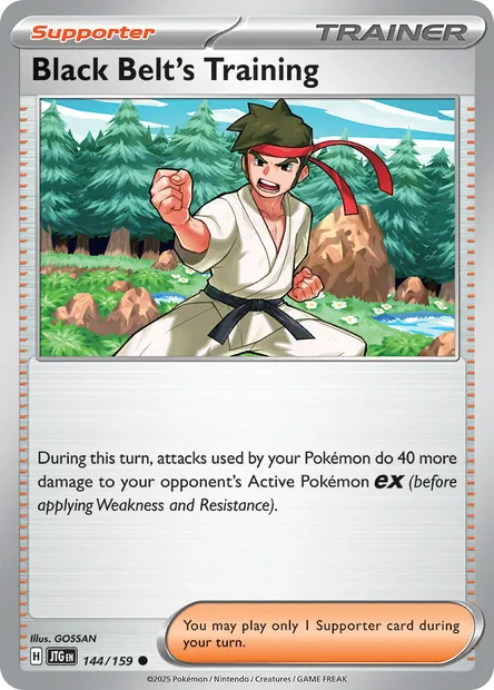 Black Belt's Training, Pokémon card JTG 144 — Journey Together set