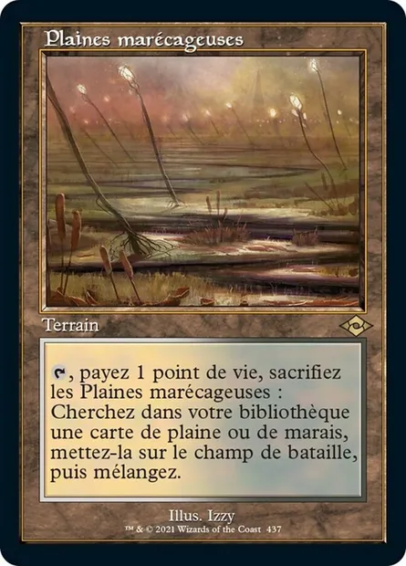 Plaines marécageuses, carte Magic MH2 437 — extension Horizons du Modern 2