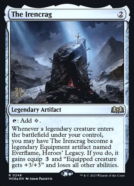 The Irencrag, Magic card PWOE 248s — Wilds of Eldraine Promos set