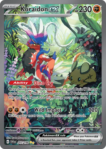 Koraidon ex, Pokémon card SVI 247 — Scarlet & Violet set
