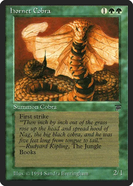 Hornet Cobra, Magic card LEG 190 — Legends set