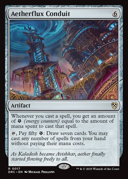 Aetherflux Conduit, Magic card DRC 17 — Aetherdrift Commander set