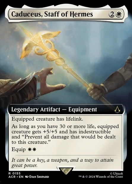 Caduceus, Staff of Hermes, Magic card ACR 155 — Assassin's Creed set