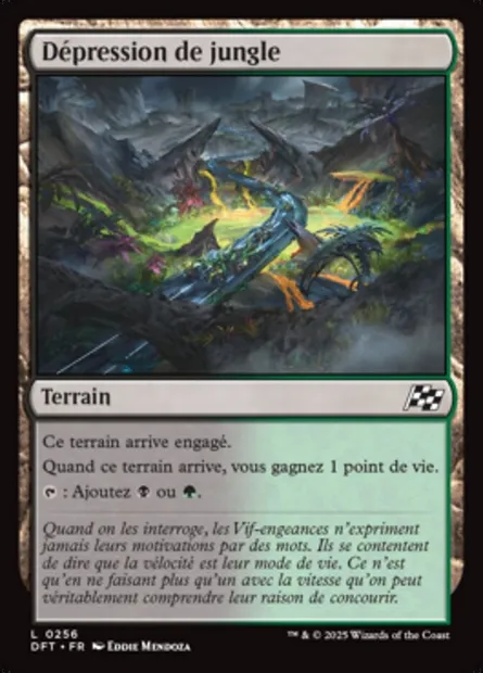 Dépression de jungle, carte Magic DFT 256 — extension Aetherdrift