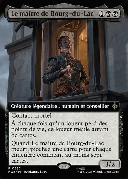 Le maître de Bourg-du-Lac, carte Magic HOB 297 — extension The Hobbit