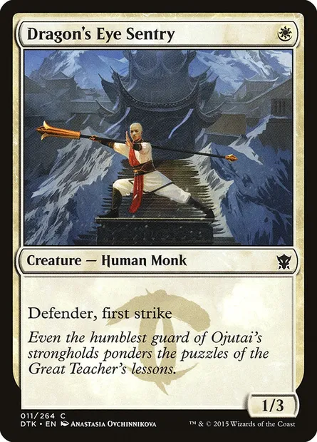 Dragon's Eye Sentry, Magic card DTK 11 — Dragons of Tarkir set