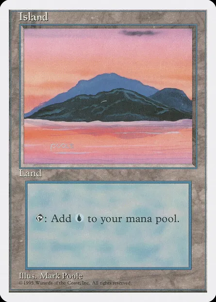 Island, Magic card 4ED 369 — Fourth Edition set