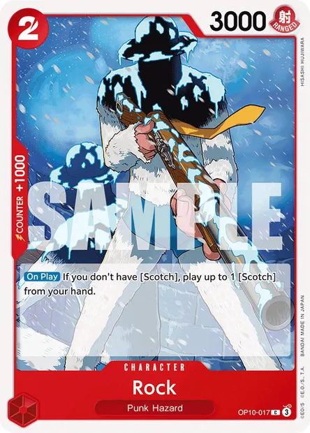 Rock, One Piece card OP10-017 — ROYAL BLOOD set