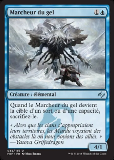 Marcheur du gel, carte Magic FRF 35 — extension Destin reforgé