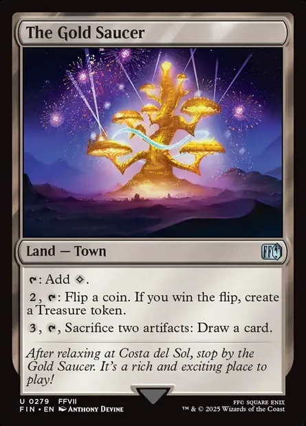 The Gold Saucer, Magic card FIN 279 — Final Fantasy set