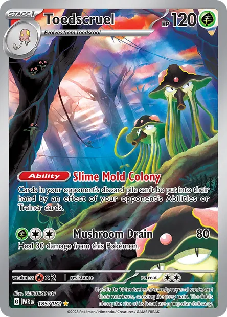 Toedscruel, Pokémon card PAR 185 — Paradox Rift set