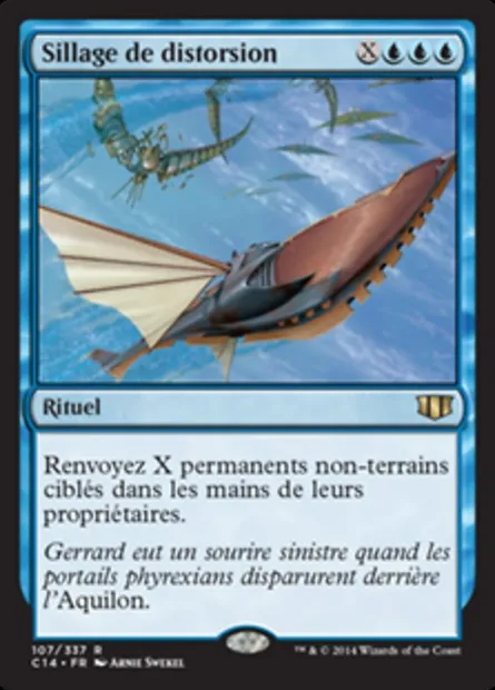 Sillage de distorsion, carte Magic C14 107 — extension Commander 2014