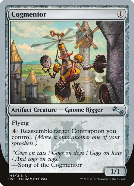 Cogmentor, carte Magic UST 143 — extension Unstable