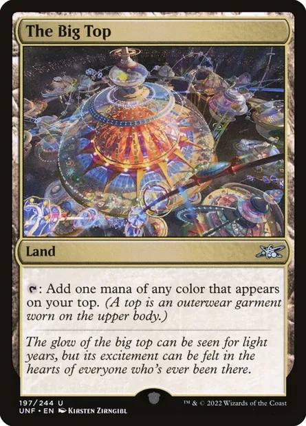 The Big Top, Magic card UNF 197 — Unfinity set