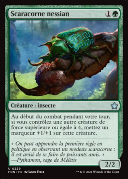 Scaracorne nessian, carte Magic FDN 229 — extension Foundations