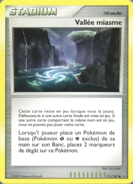 Vallée miasme, carte Pokémon PL 111 — extension Platine