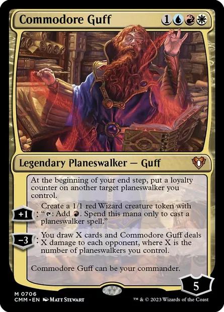 Commodore Guff, Magic card CMM 706 — Commander Masters set