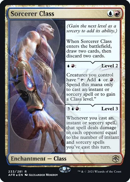Sorcerer Class, Magic card PAFR 233a — Adventures in the Forgotten Realms Promos set