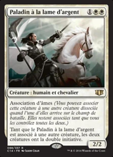 Paladin à la lame d'argent, carte Magic C14 88 — extension Commander 2014