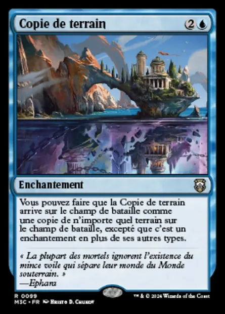 Copie de terrain, carte Magic M3C 99 — extension Modern Horizons 3 Commander