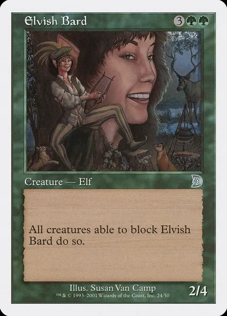 Elvish Bard, Magic card DKM 24 — Deckmasters set