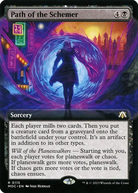 Path of the Schemer, Magic card MOC 115 — March of the Machine Commander set