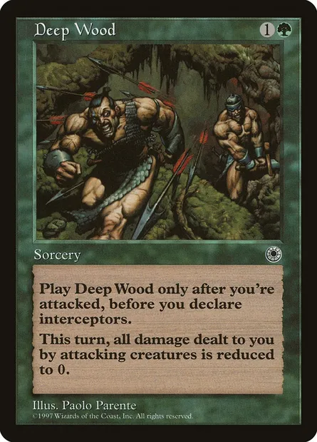 Deep Wood, Magic card POR 162 — Portal set