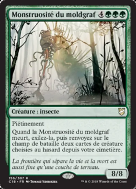Monstruosité du moldgraf, carte Magic C18 156 — extension Commander 2018