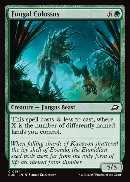 Fungal Colossus, Magic card EOE 184 — Edge of Eternities set