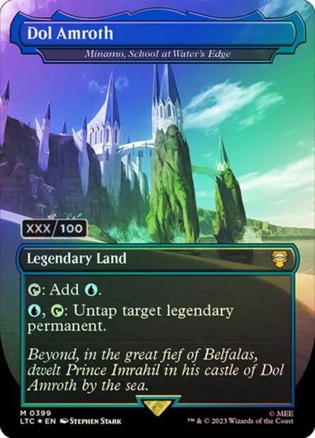 Minamo, École de la cascade, carte Magic LTC 399z — extension Tales of Middle-earth Commander