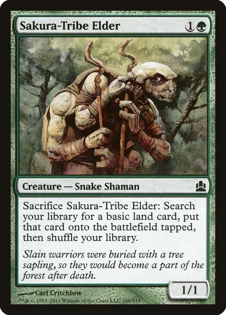 Sakura-Tribe Elder, Magic card CMD 169 — Commander 2011 set