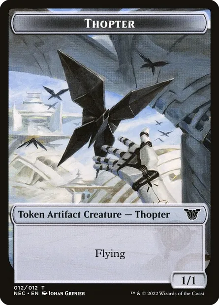 Thopter, Magic card TNEC 12 — Neon Dynasty Commander Tokens set