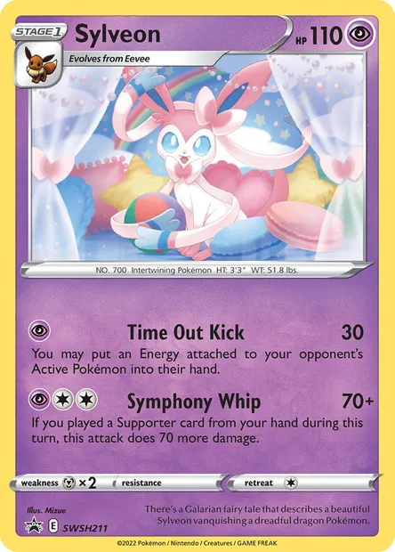 Sylveon, Pokémon card SWSH 211 — SWSH Black Star Promos set