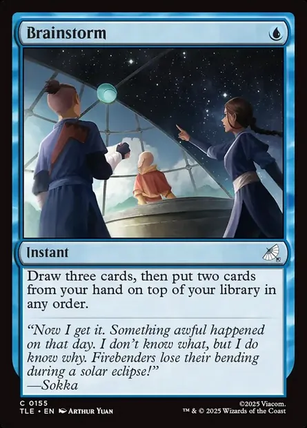 Brainstorm, Magic card TLE 155 — Avatar: The Last Airbender Eternal set