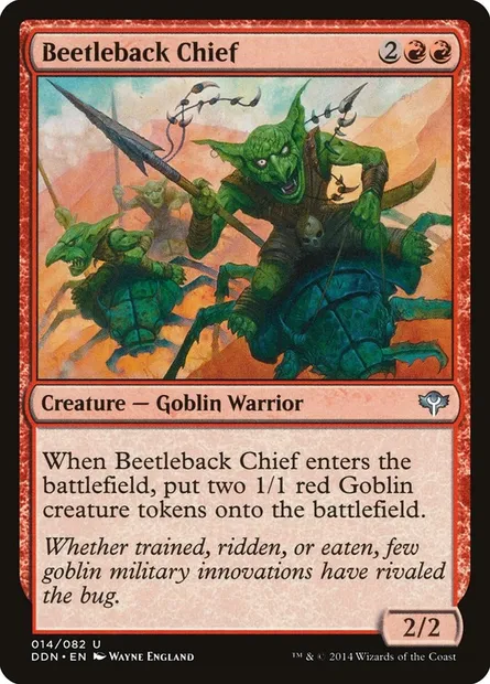 Beetleback Chief, Magic card DDN 14 — Duel Decks: Speed vs. Cunning set