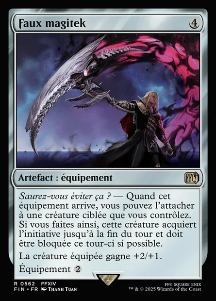 Faucille magitech, carte Magic FIN 562 — extension Final Fantasy