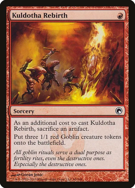 Kuldotha Rebirth, Magic card SOM 96 — Scars of Mirrodin set