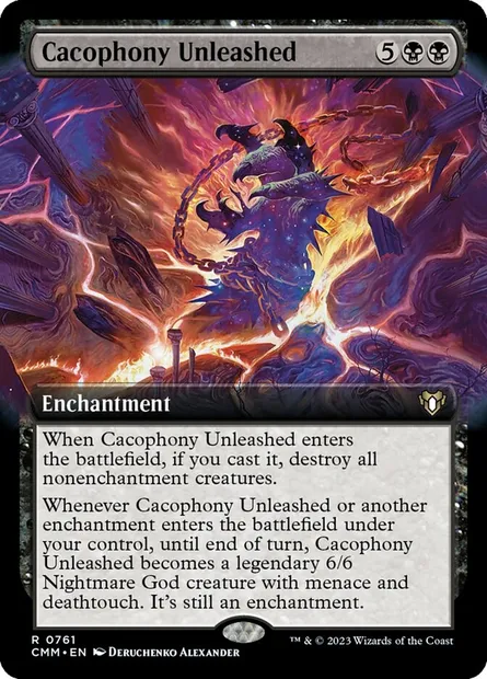 Cacophony Unleashed, Magic card CMM 761 — Commander Masters set