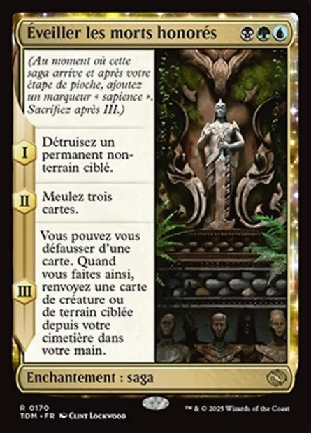 Éveiller les morts honorés, carte Magic TDM 170 — extension Tarkir: Dragonstorm