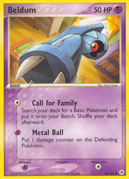 Beldum, Pokémon card HL 54 — Hidden Legends set