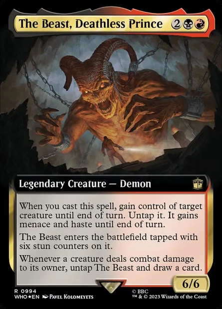 The Beast, Deathless Prince, Magic card WHO 994 — Doctor Who set