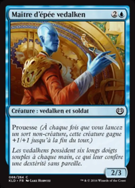 Maître d'épée vedalken, carte Magic KLD 68 — extension Kaladesh