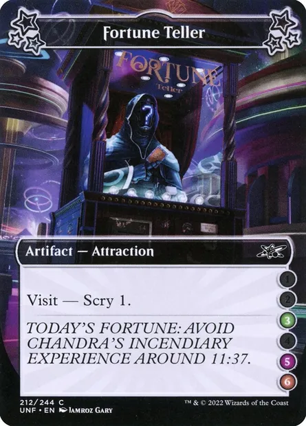 Fortune Teller, Magic card UNF 212e — Unfinity set