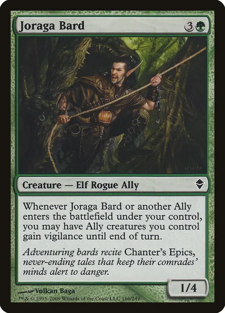 Joraga Bard, Magic card ZEN 166 — Zendikar set